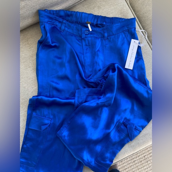 NWT | cobalt blue cargo pants - Picture 1 of 6